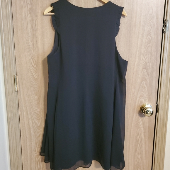 Banana Republic Factory, Black Sleeveless Babydoll Dress, Size 16 - Picture 2 of 5